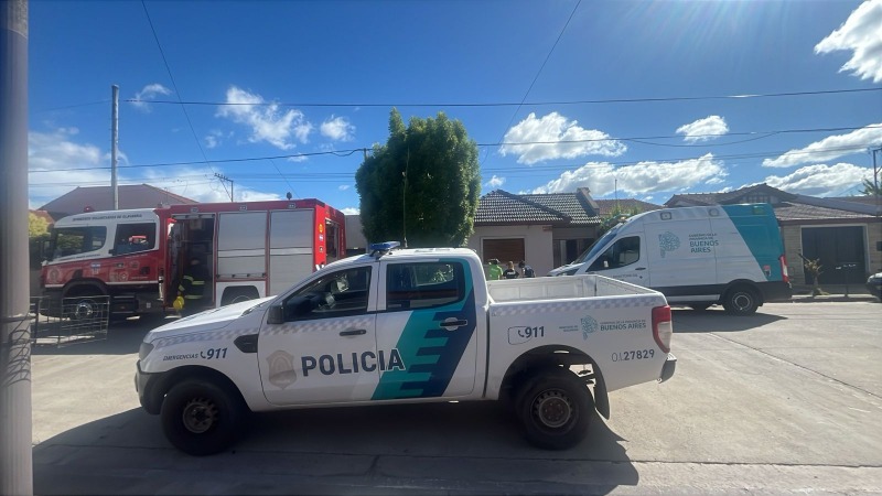 Principio de incendio en una vivienda